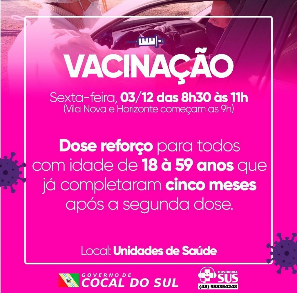 vacina do covid confira data local e grupos que podem se imunizar de 1 a 3 de dezembro whatsapp image 2021 11 30 at 19.59.47 2