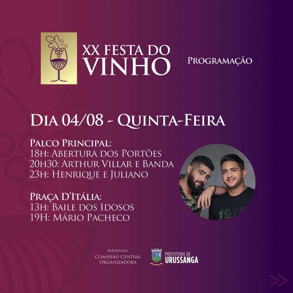 strongbrlancada a programacao completa da 20anbspfestanbspdonbspvinhonbspde urussangastrong programacao oficial festa do vinho 2022 5