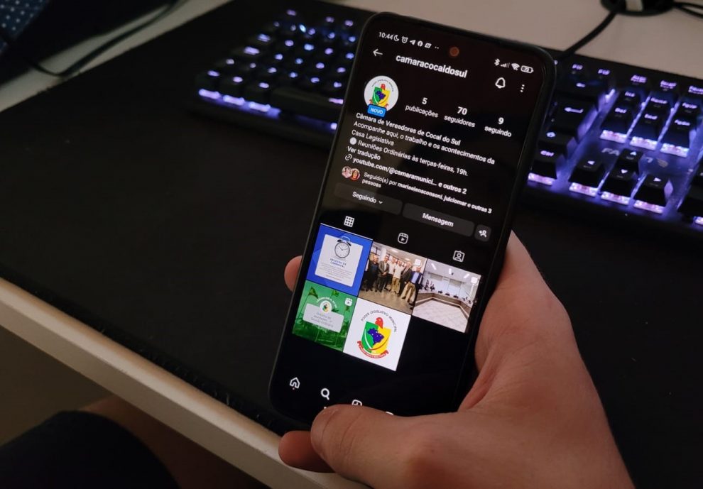 camara de cocal do sul inaugura presenca nas redes sociais para melhor comunicacao com a populacao camara social por ana paula nesi