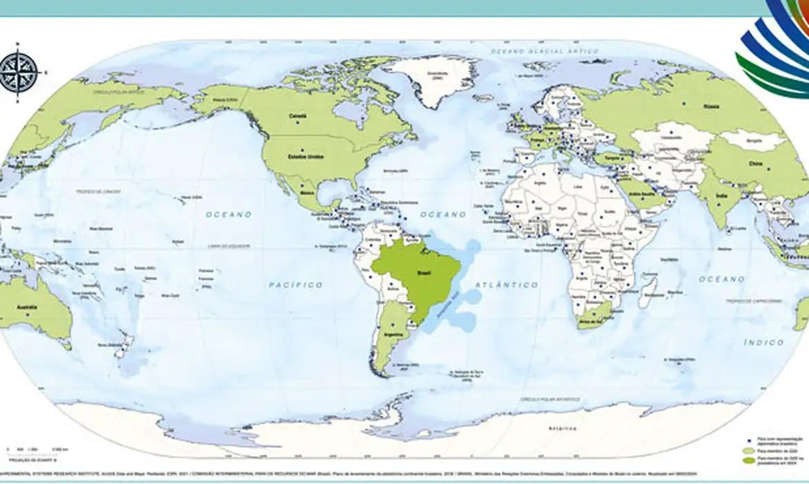 ibge inicia venda do mapa mundi com o brasil no centro mapa 2a