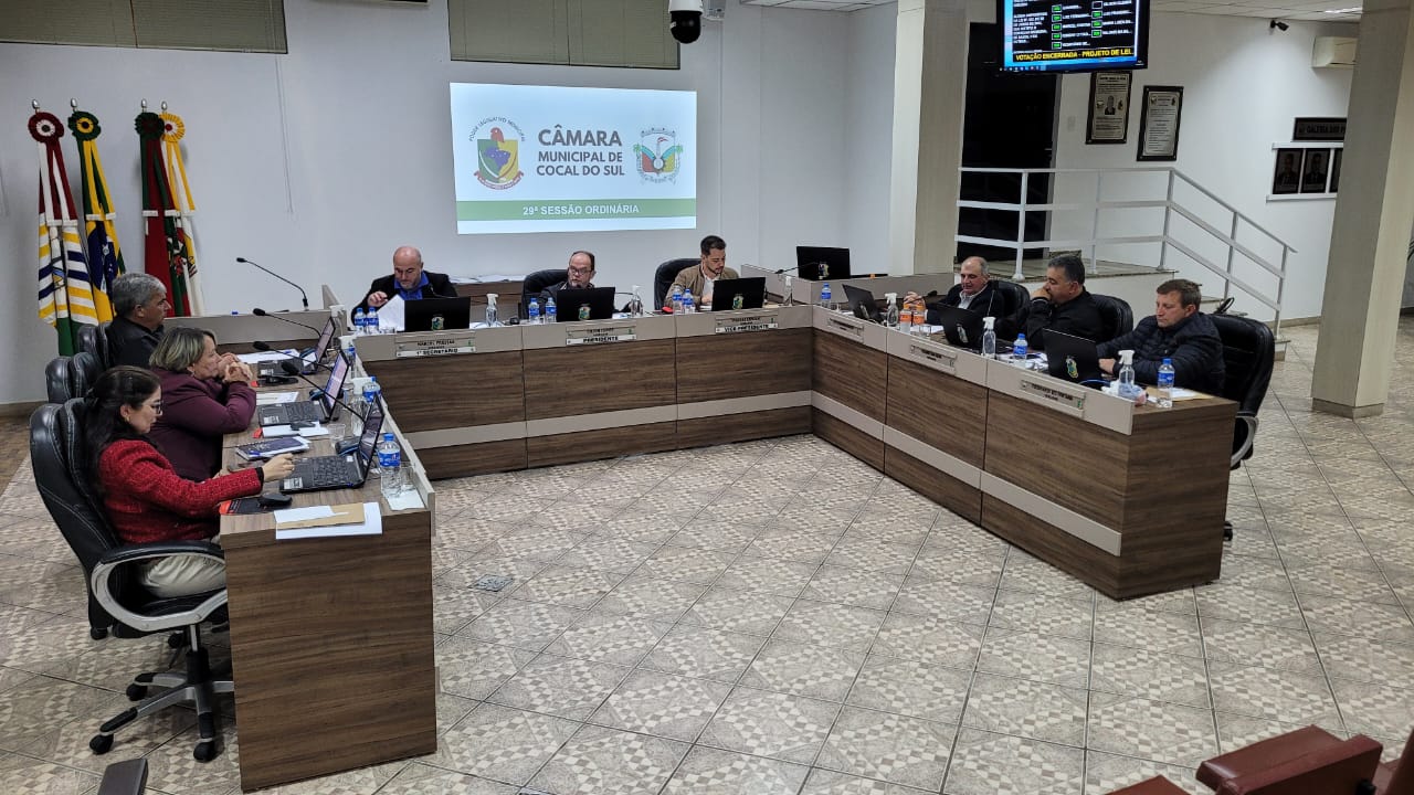 camara municipal de cocal do sul aprova projetos e indicacoes na 29a sessao ordinaria 29a ordinaria 2