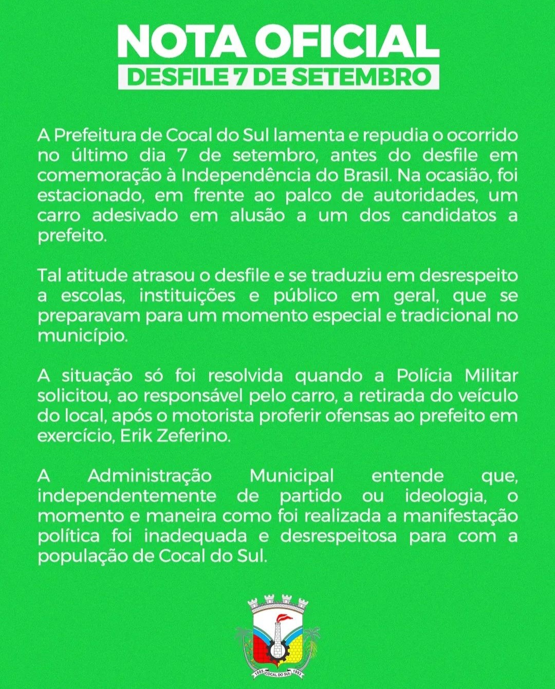 prefeitura emite nota de repudio sobre ato ocorrido no 7 de setembro screenshot 20240910 113523 instagram 1