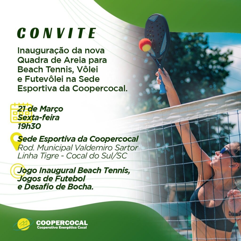 nova quadra de areia e iluminacao do campo de futebol serao inaugurados na sede esportiva da coopercocal inauguracao quadra cooper